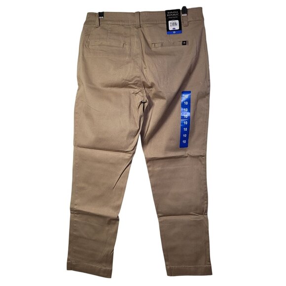 Banana Republic Women's Cropped Chino Pants Beige Size 10 - Picture 2 of 12